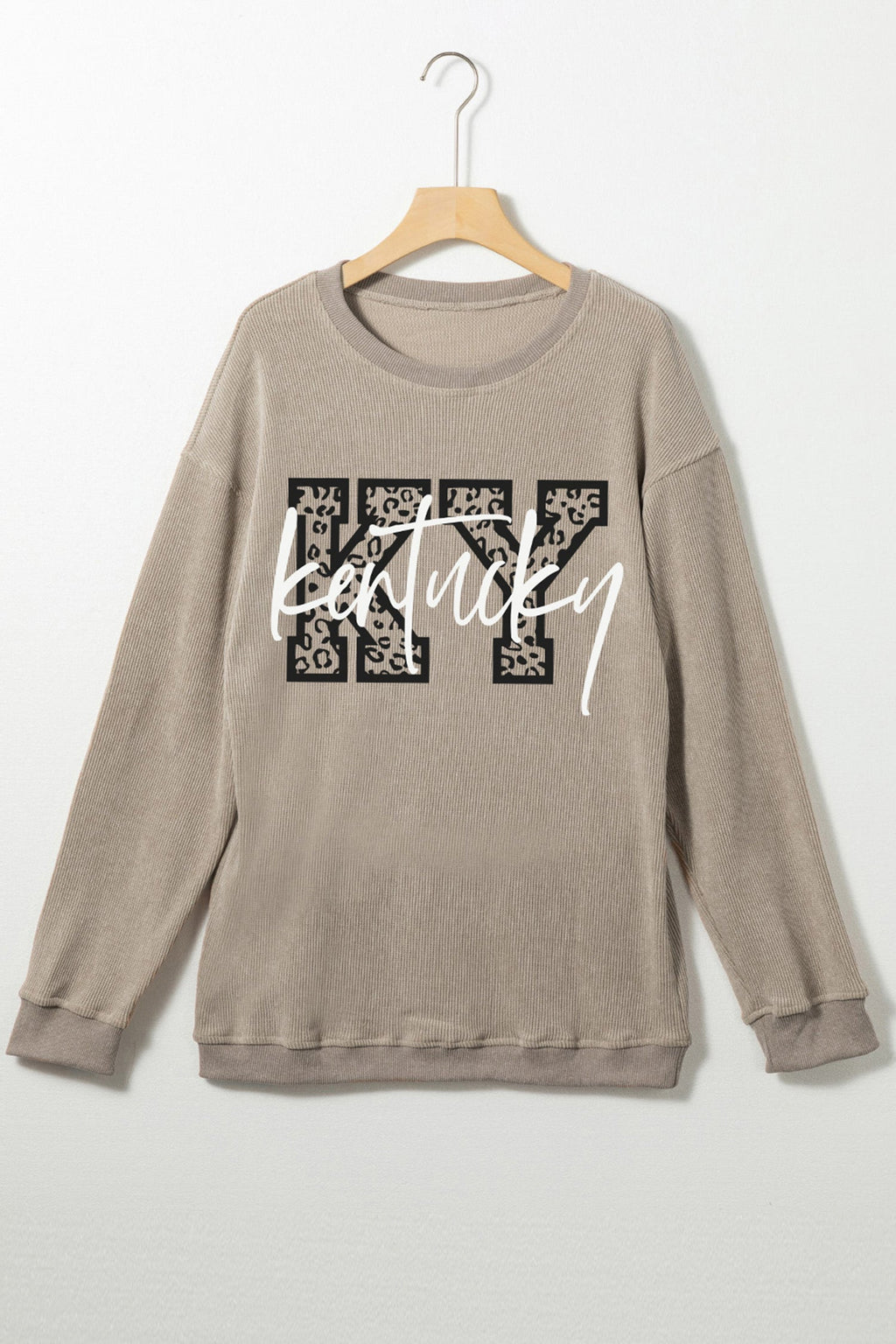 KY Leopard Baggy Sweatshirt