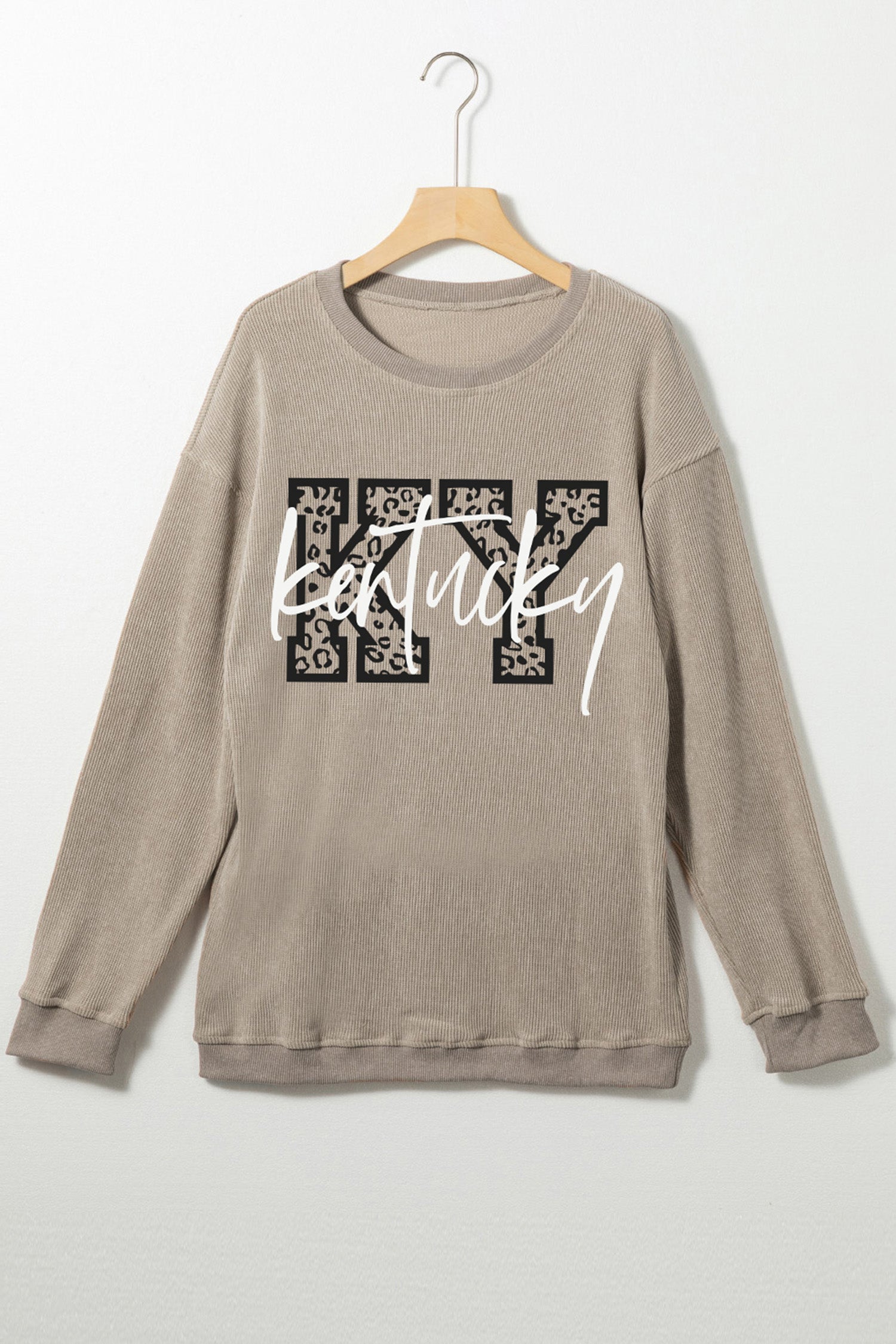 KY Leopard Baggy Sweatshirt