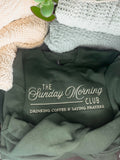 Sunday Morning Club Embroidered Sweatshirt ☕