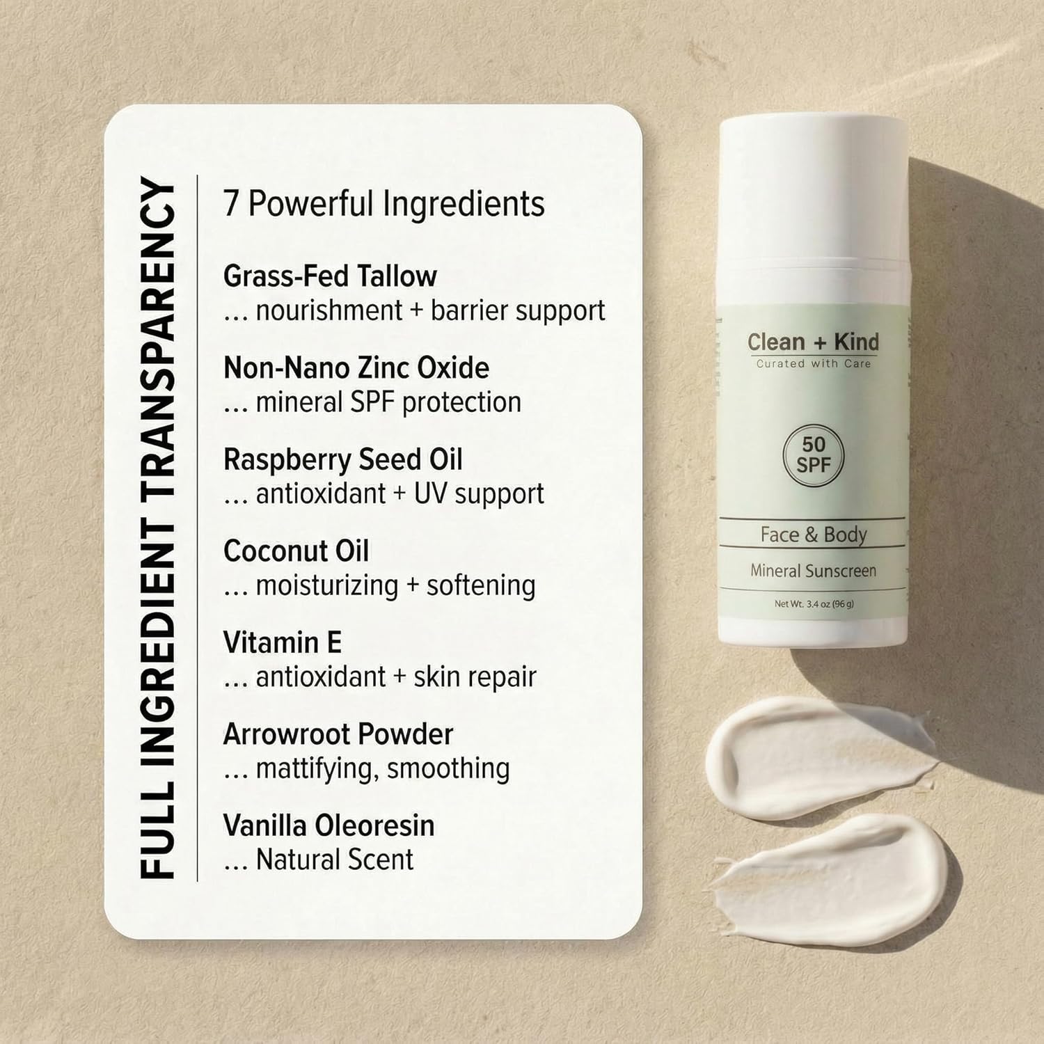 Tallow Mineral Sunscreen