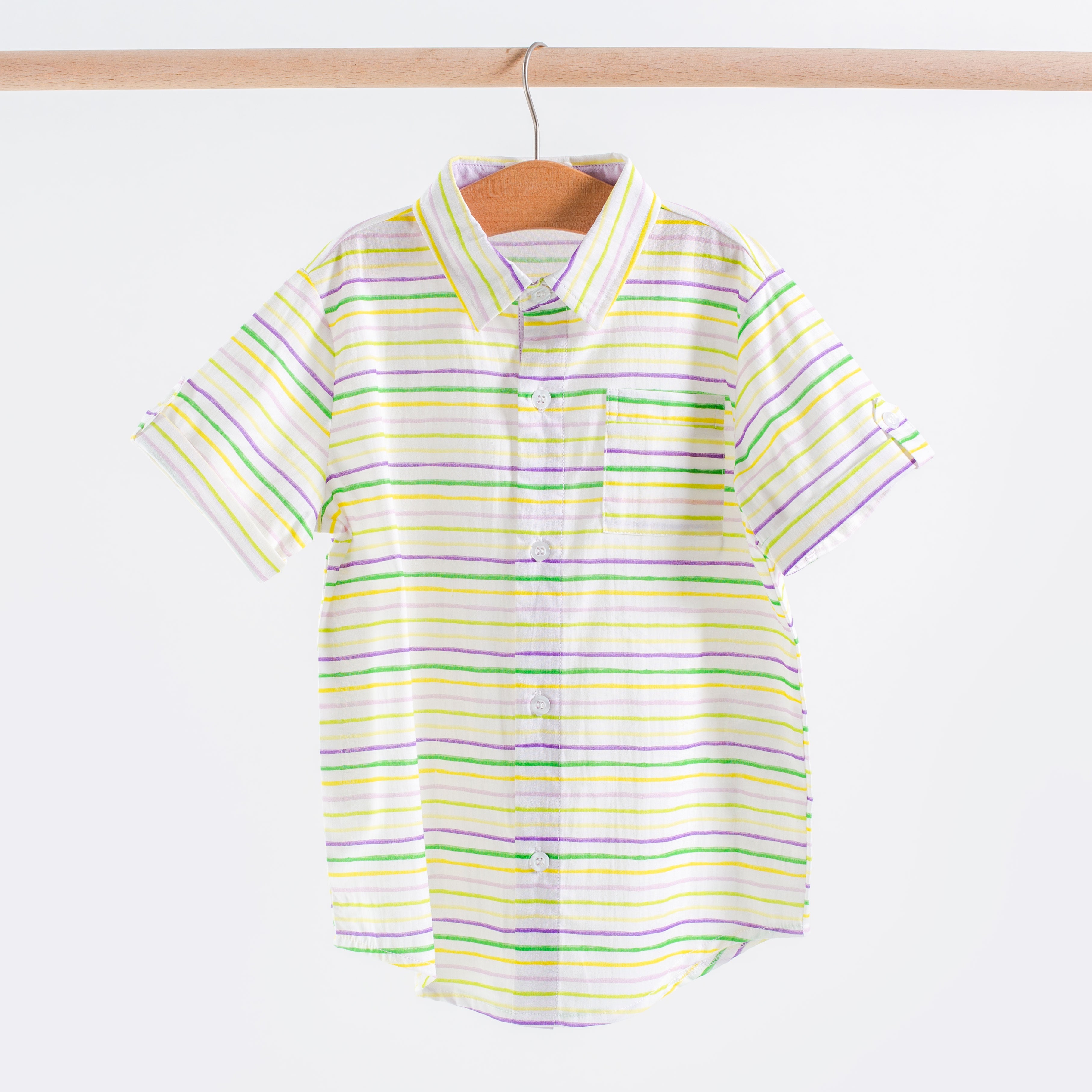 Carnival Time Short Sleeve Collared Shirt