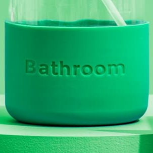 Bathroom Spray Glass Bottle Cleaning Kit with Lavender