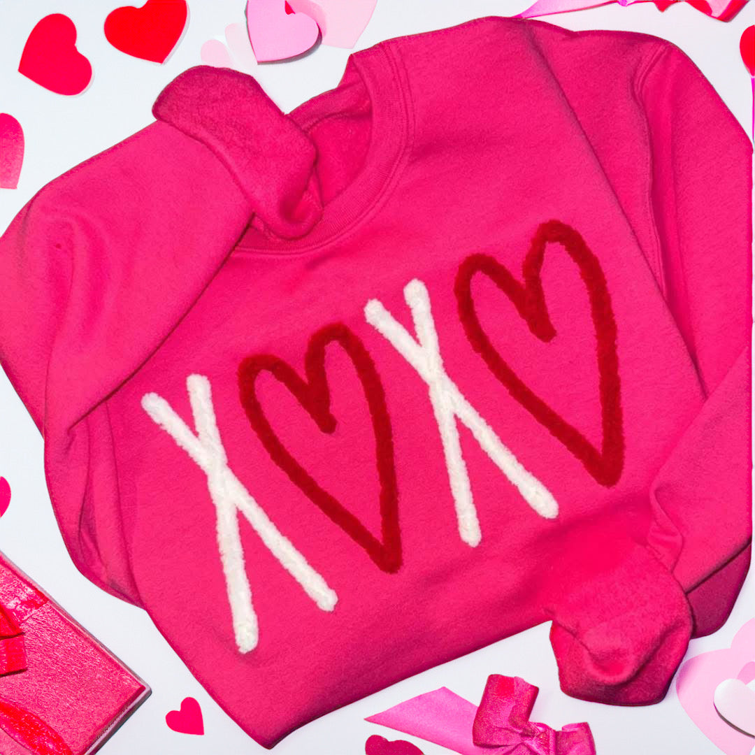 XOXO Yarn Embroidered Sweatshirt 💕🧶