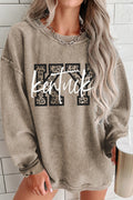 KY Leopard Baggy Sweatshirt