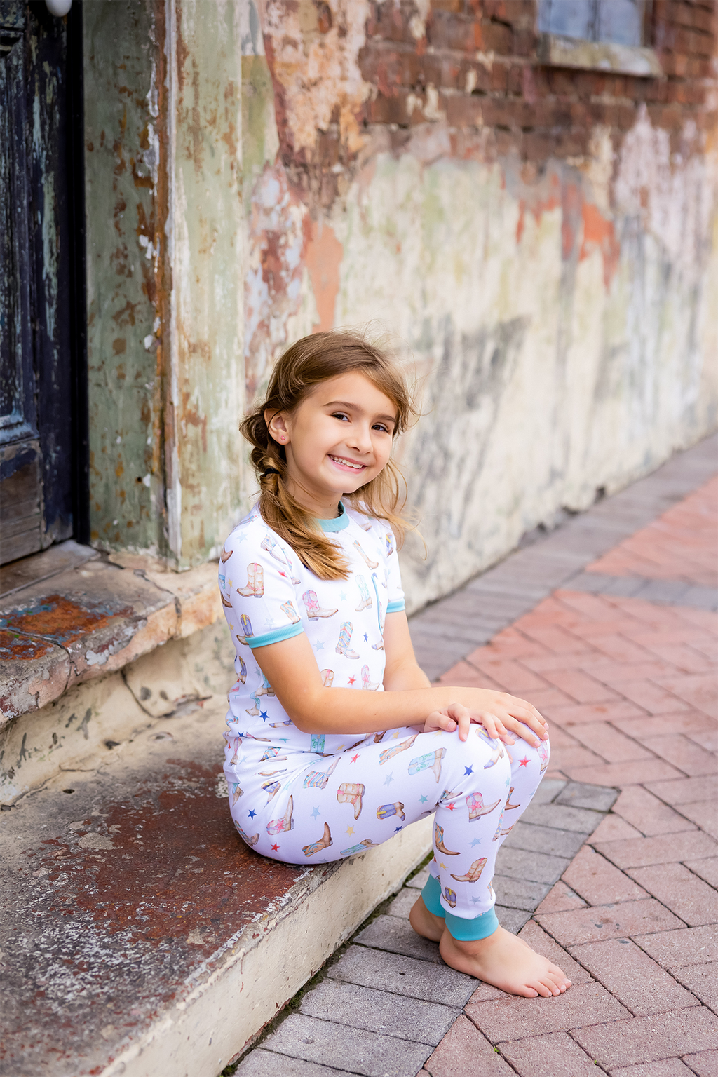Giddy Up Organic Cotton Kids Pajamas