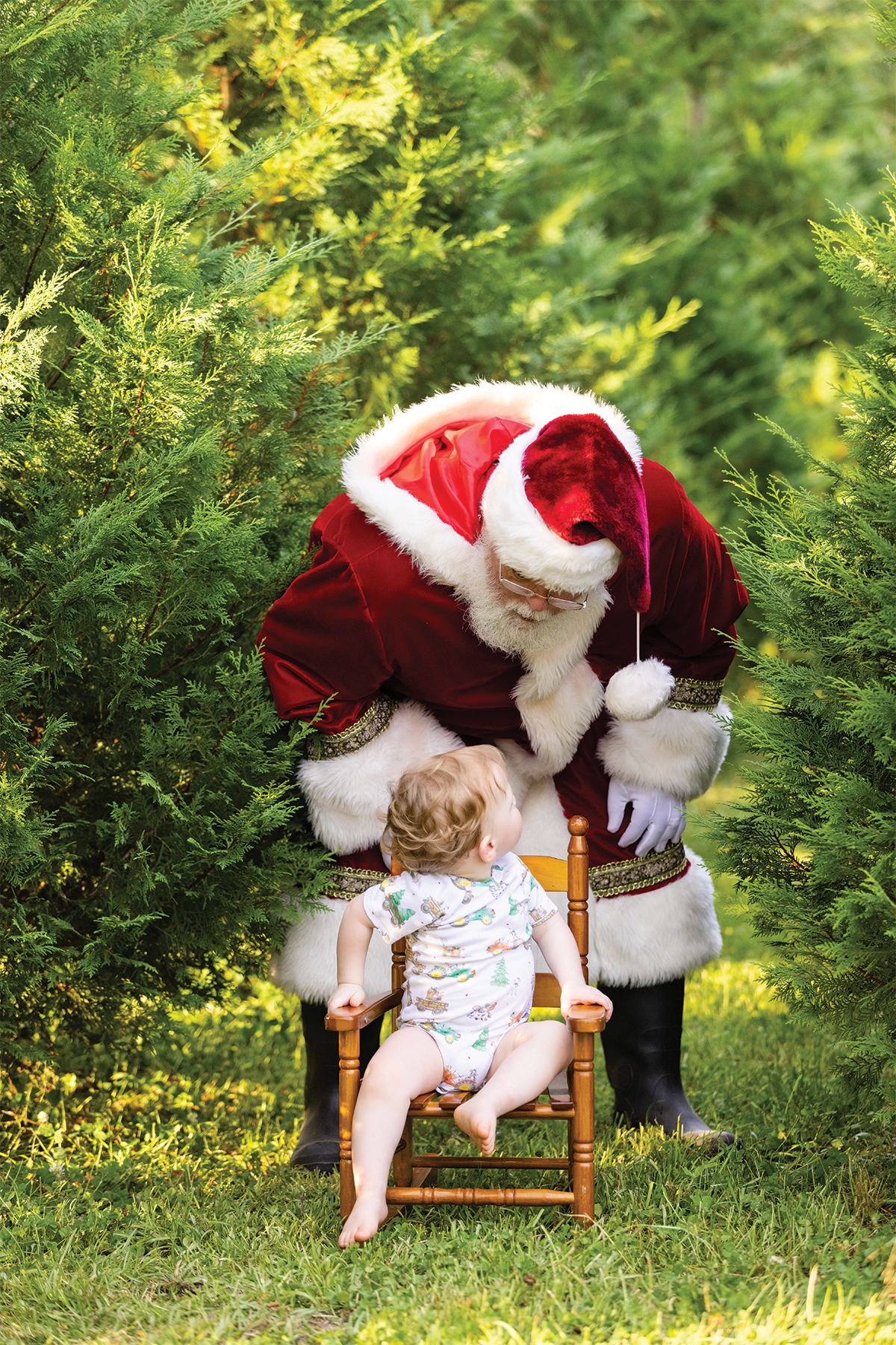 Moo-y Christmas Organic Cotton Christmas Onesie