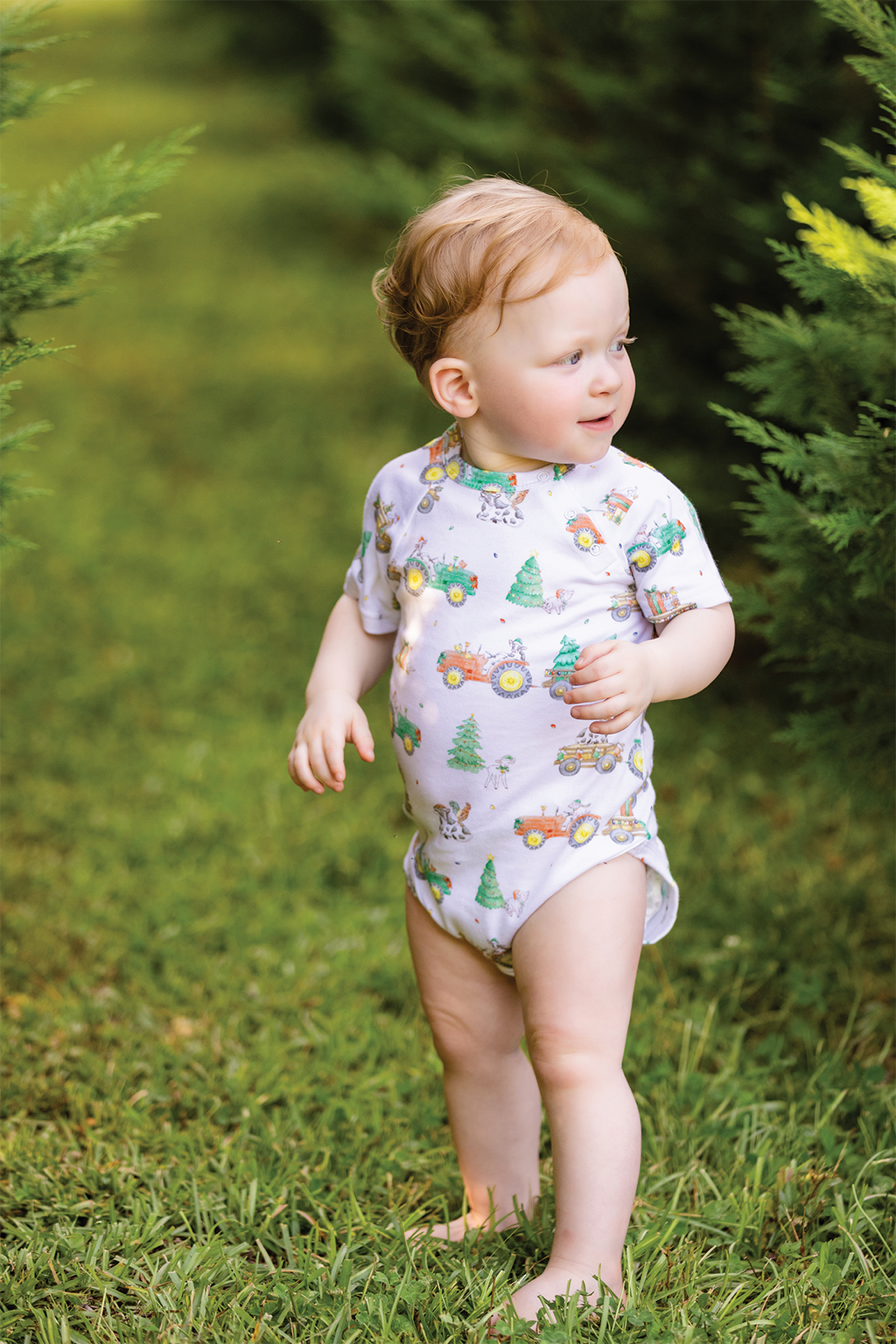 Moo-y Christmas Organic Cotton Christmas Onesie