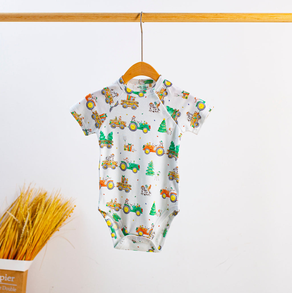 Moo-y Christmas Organic Cotton Christmas Onesie