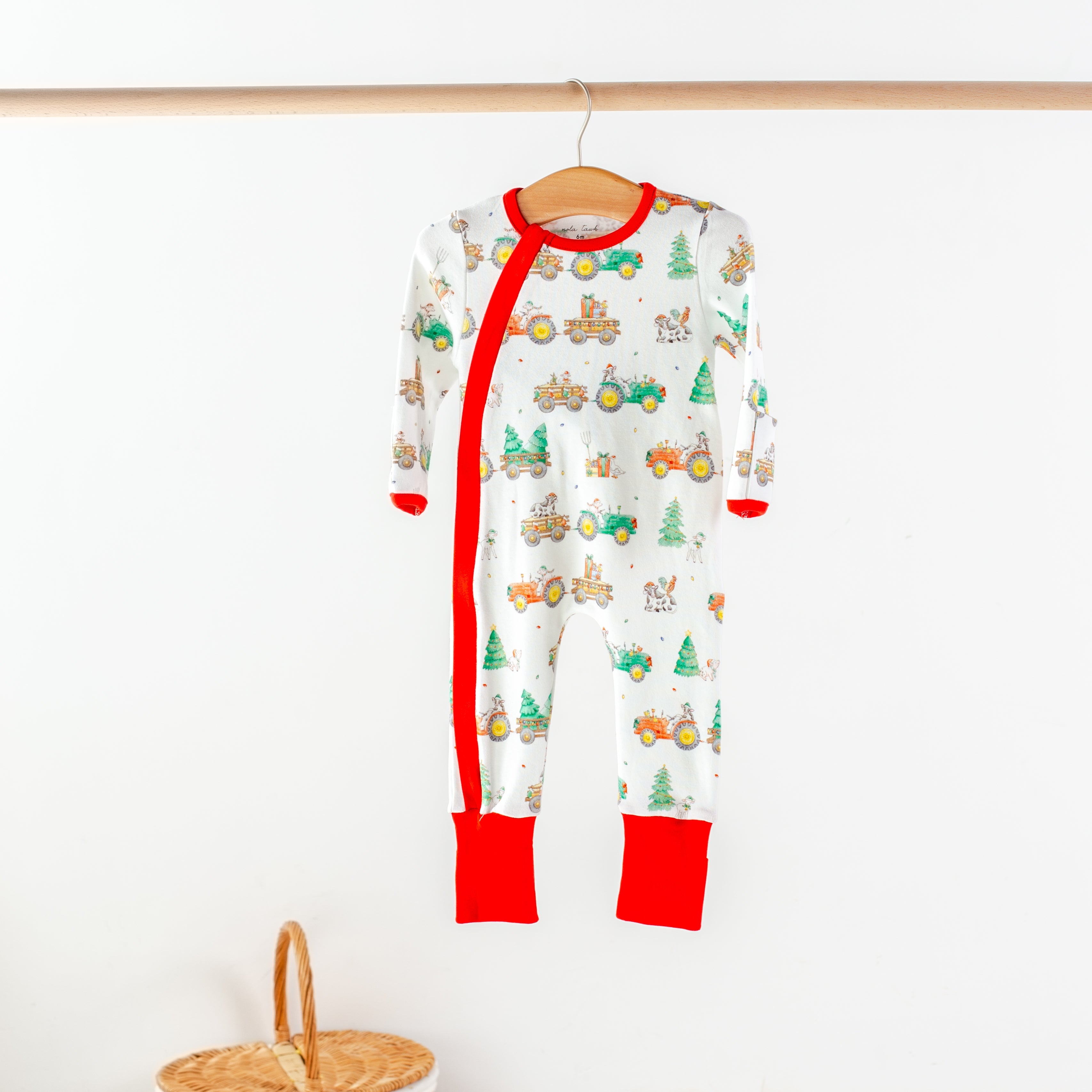 Moo-y Christmas Organic Cotton Christmas Kids Pajamas