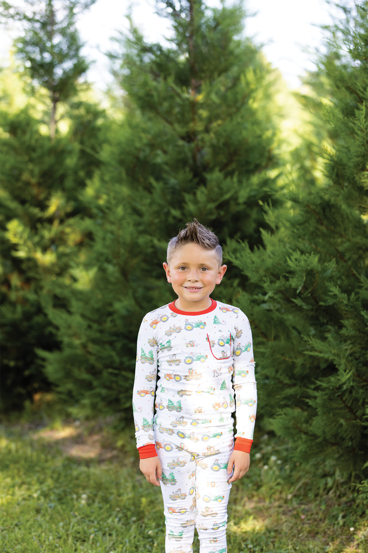 Moo-y Christmas Organic Cotton Christmas Kids Pajamas