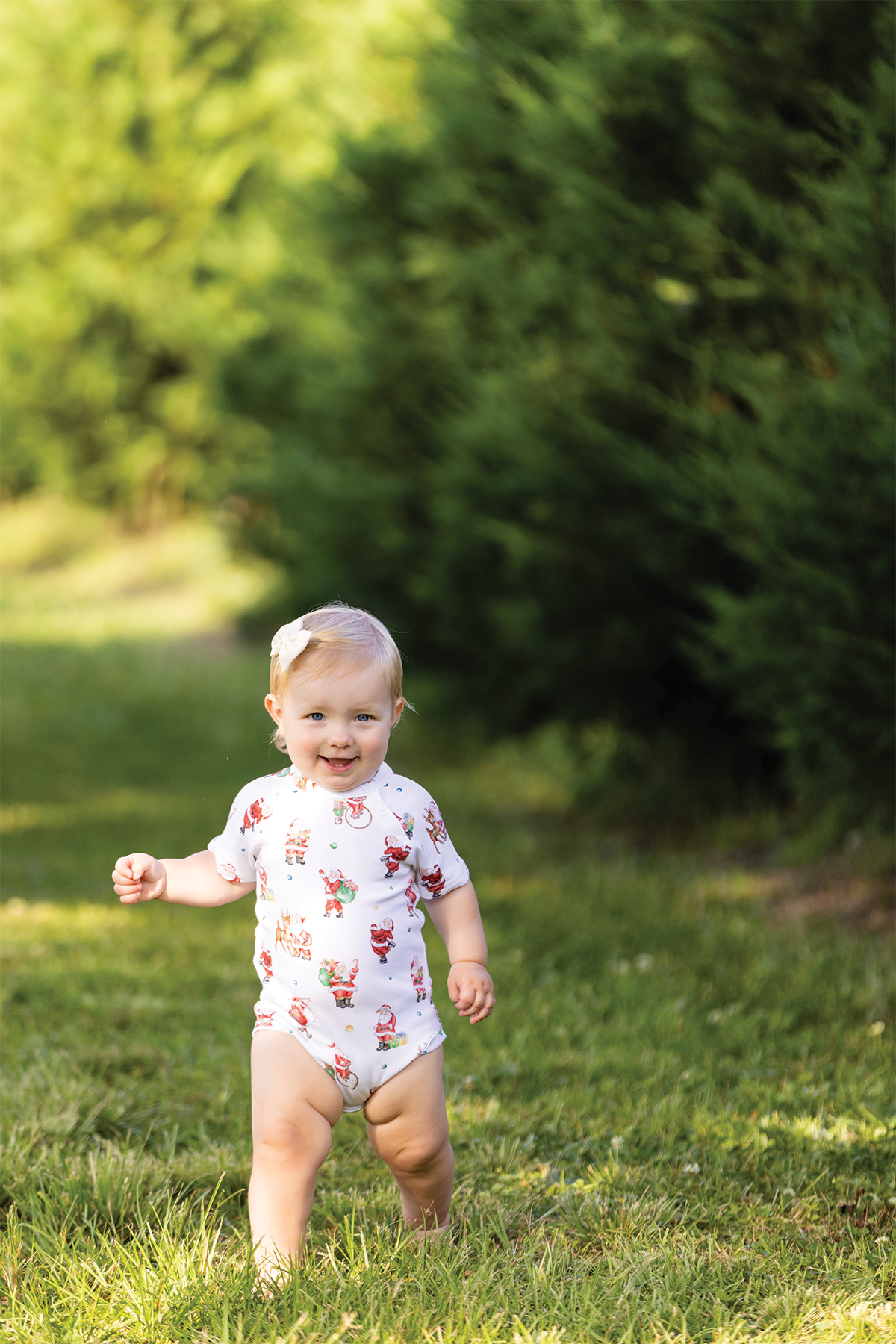 Santa Claus is Coming to Town Organic Cotton Christmas Onesie