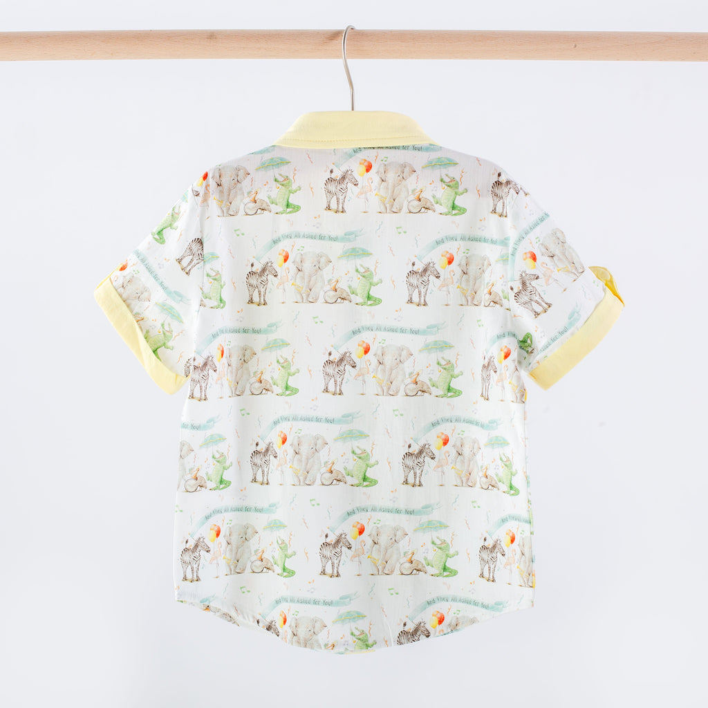 And They All Asked for You Kids Short Sleeve Collared Shirt