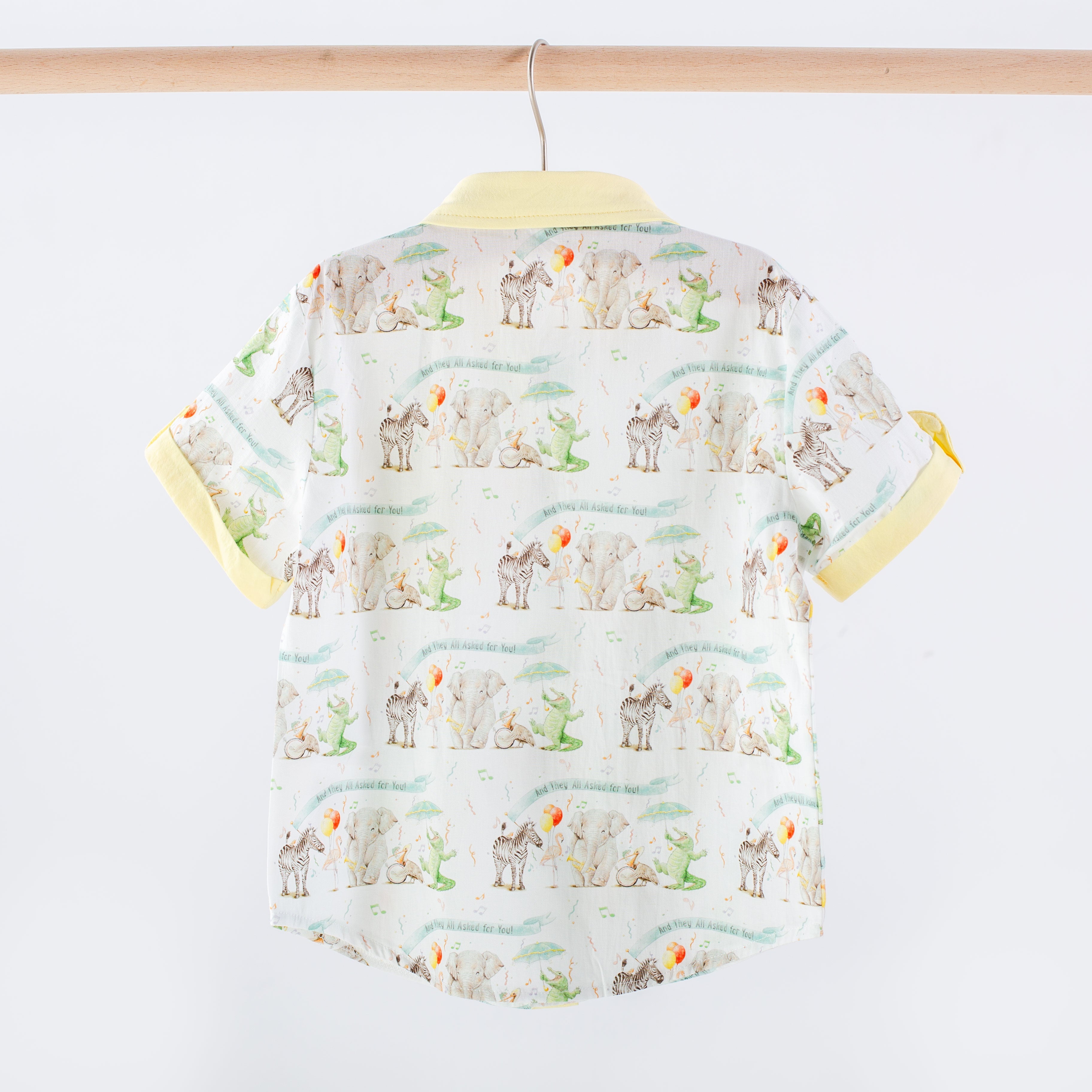 And They All Asked for You Kids Short Sleeve Collared Shirt