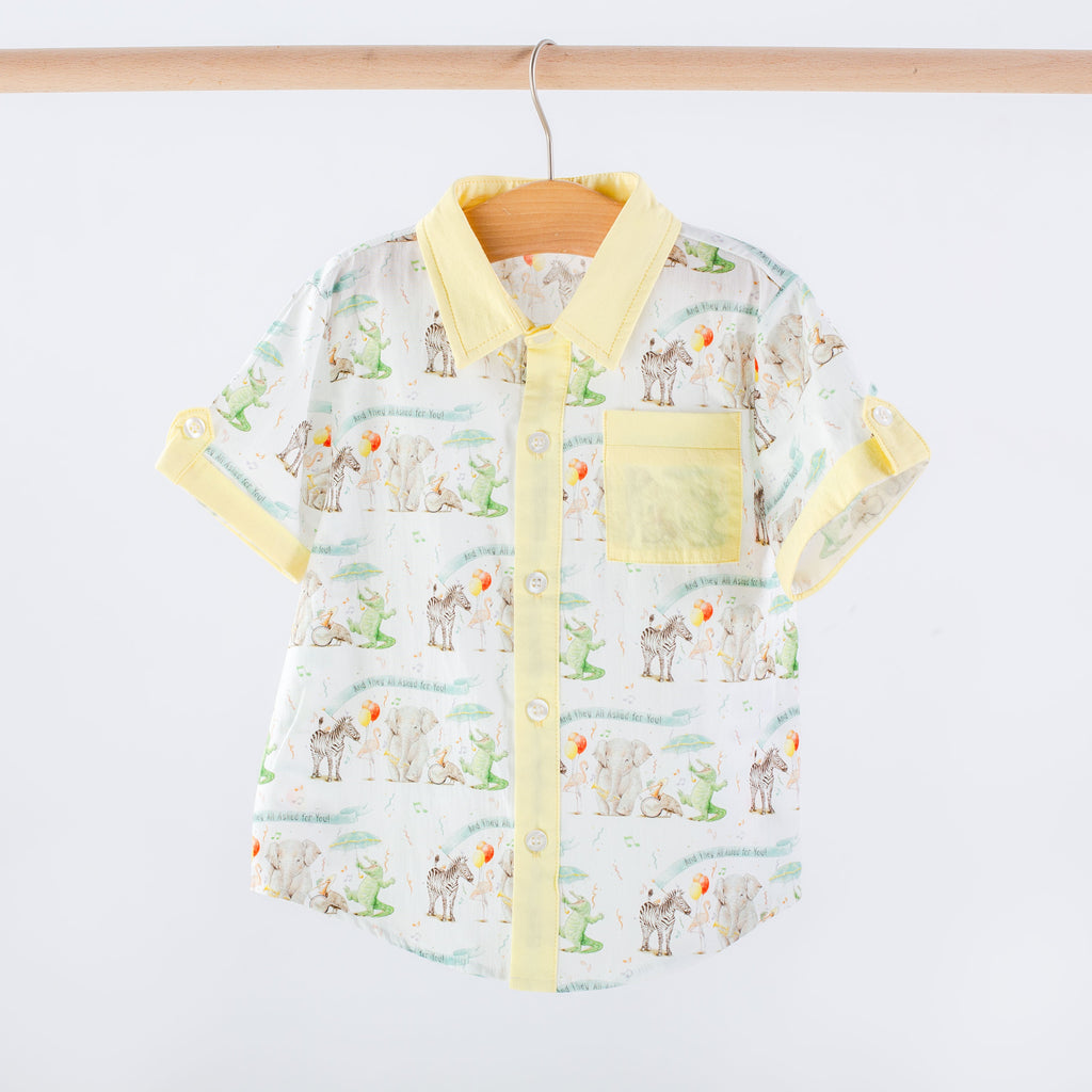 And They All Asked for You Kids Short Sleeve Collared Shirt